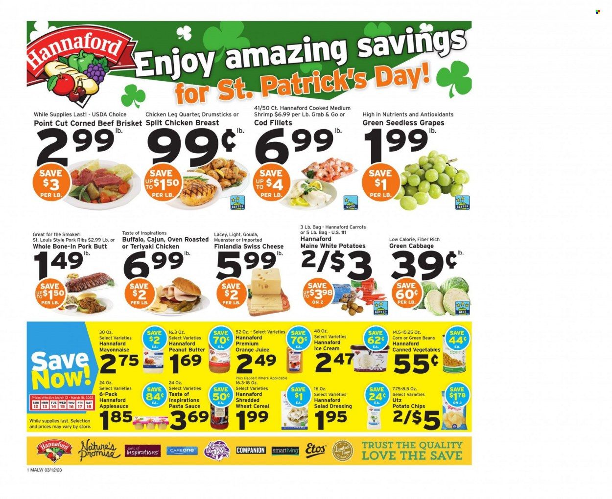 Hannaford (MA) Weekly Ad Flyer Specials March 12 to March 18, 2023