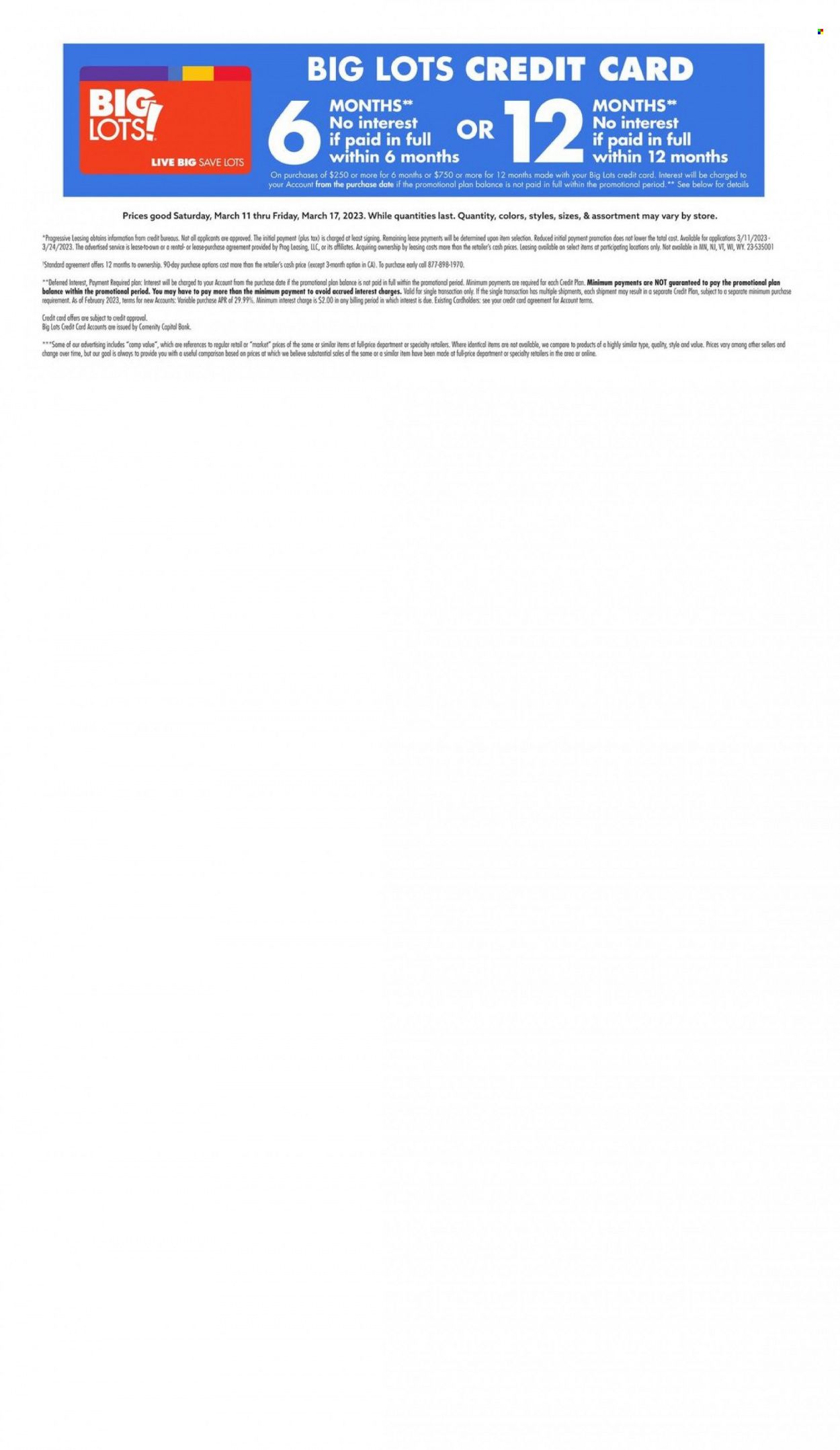 Big Lots Weekly Ad Flyer Specials March 11 to March 17, 2023