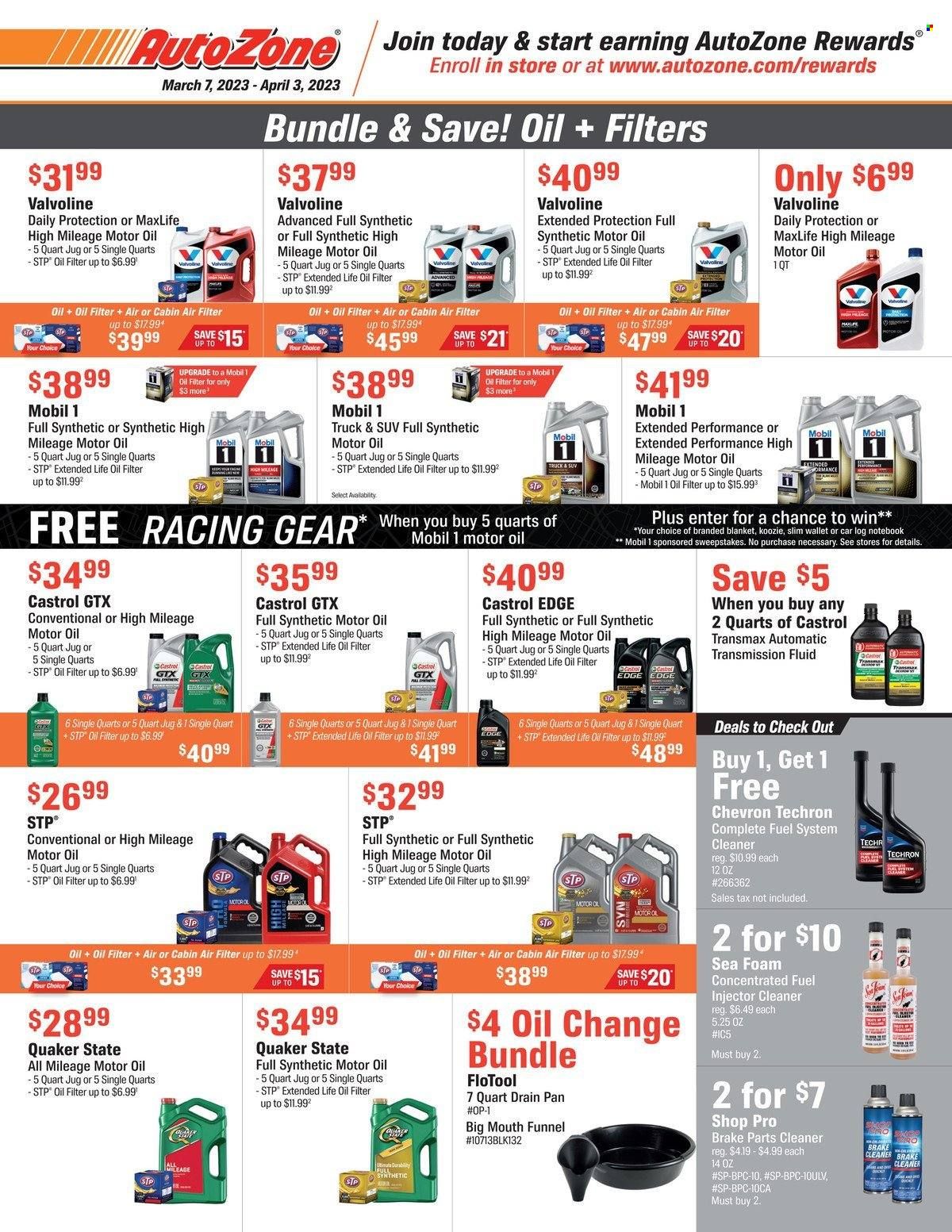 Autozone Weekly Ad Flyer Specials March 7 to April 3, 2023