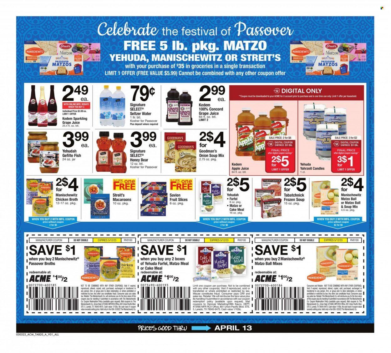 ACME (DE, NJ, NY, PA) Weekly Ad Flyer Specials March 3 to April 13, 2023
