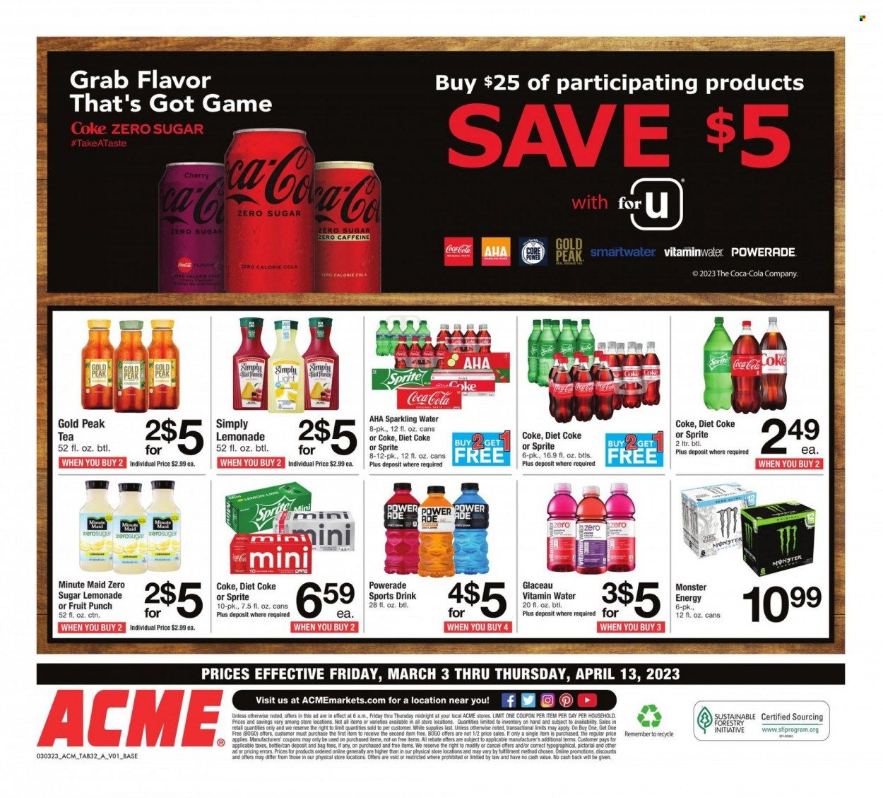 ACME (DE, NJ, NY, PA) Weekly Ad Flyer Specials March 3 to April 13, 2023