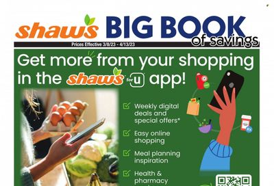 Shaw’s (MA, ME, NH, RI, VT) Weekly Ad Flyer Specials March 8 to April 13, 2023