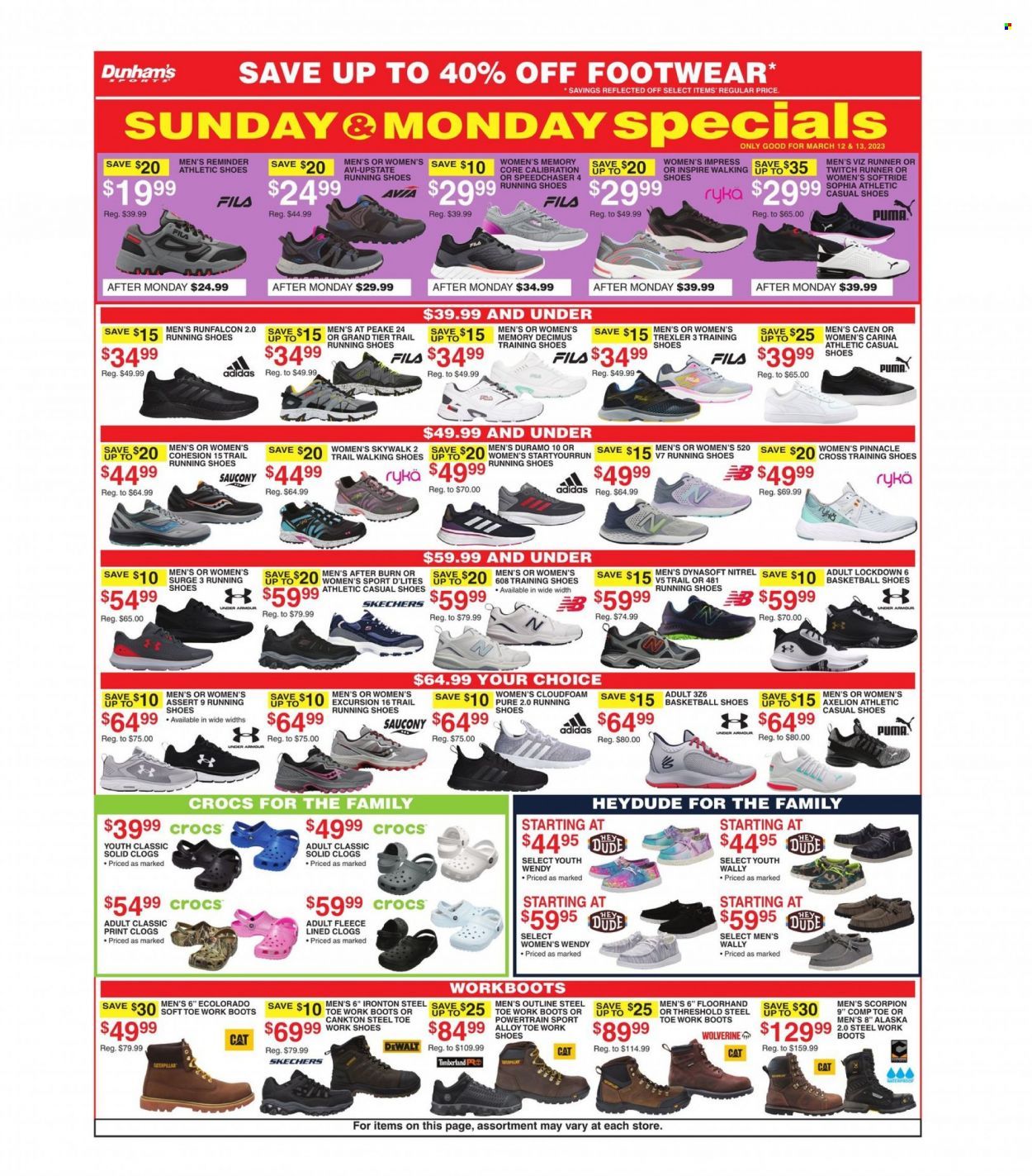 Dunham's Sports (OH) Weekly Ad Flyer Specials March 10 to March 16, 2023