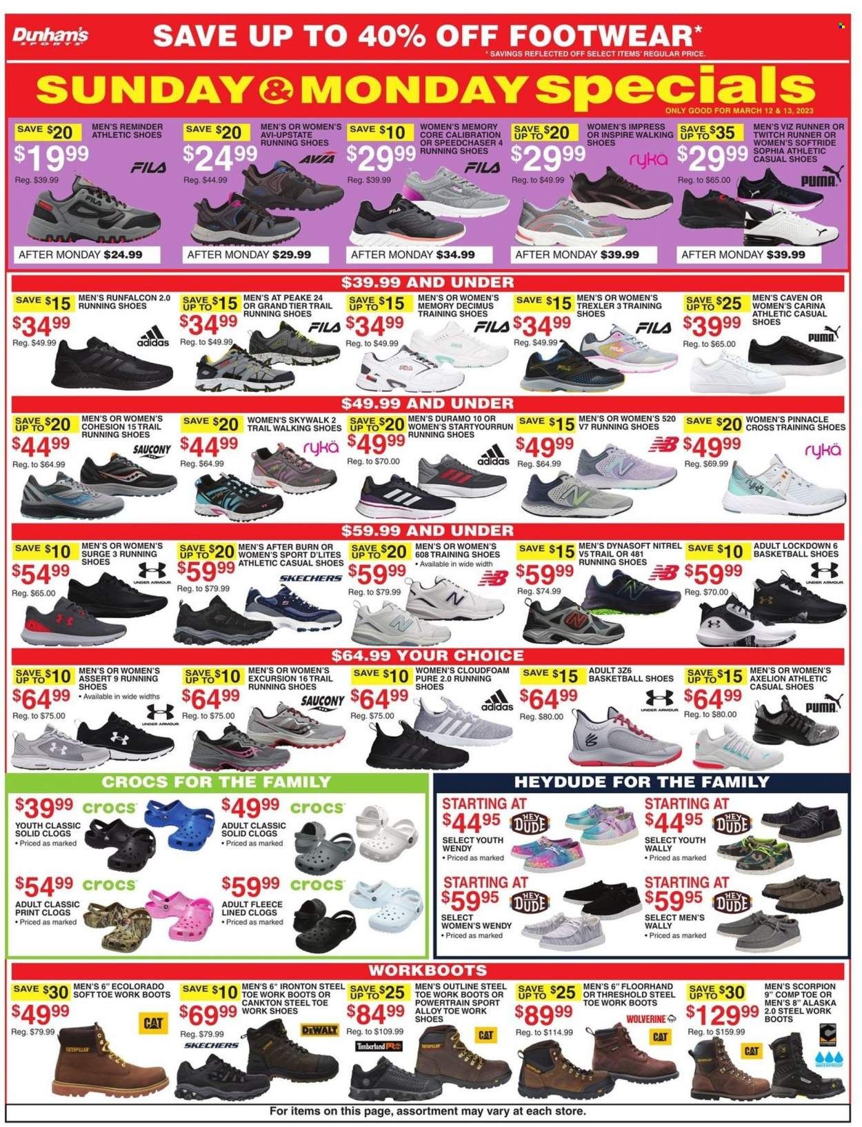 Dunham's Sports Weekly Ad Flyer Specials March 11 to March 16, 2023