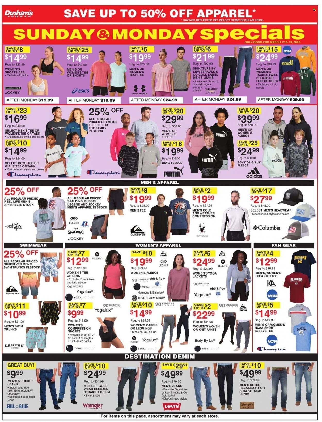 Dunham's Sports Weekly Ad Flyer Specials March 11 to March 16, 2023
