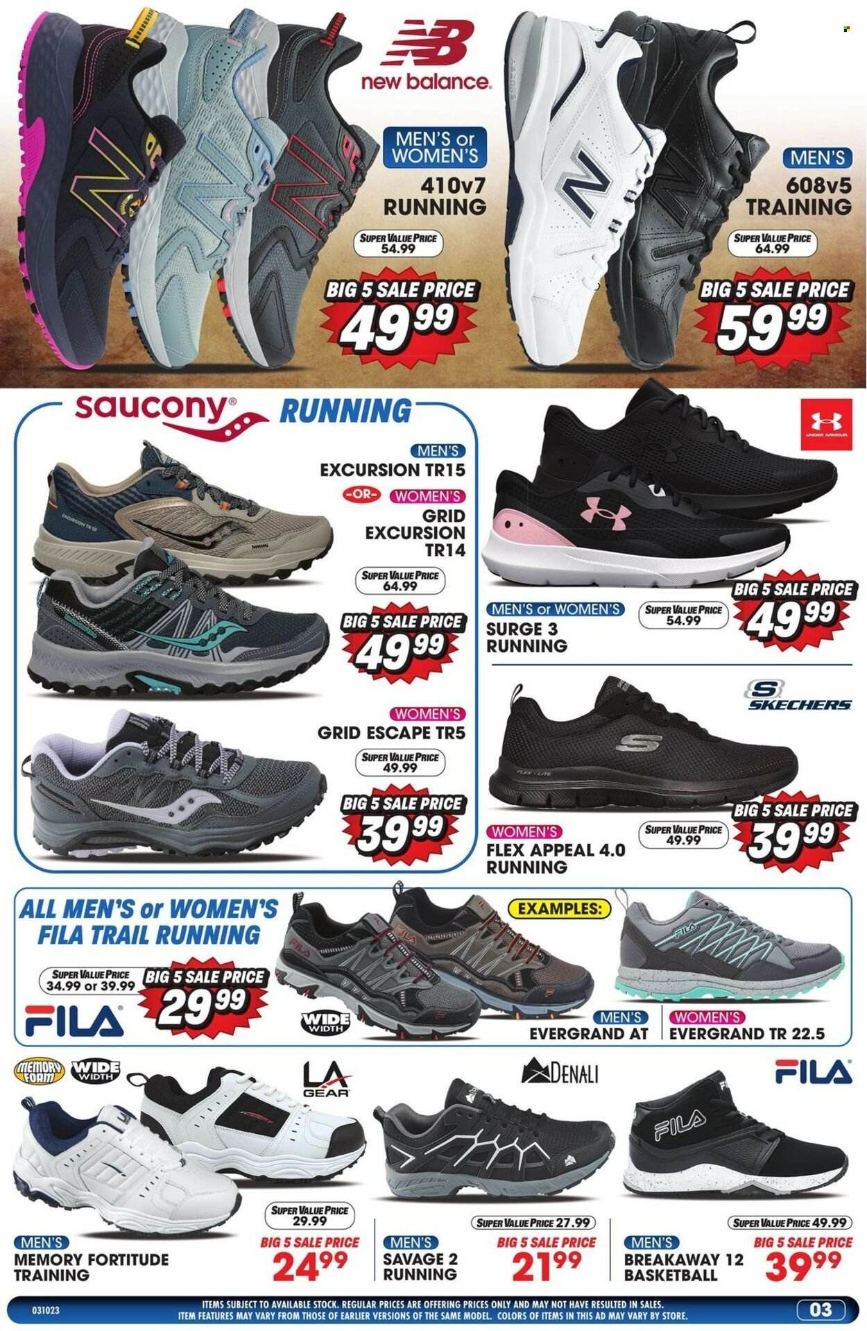 Big 5 (AZ, CA, CO, ID, NM, OR, UT, WA) Weekly Ad Flyer Specials March 10 to March 16, 2023
