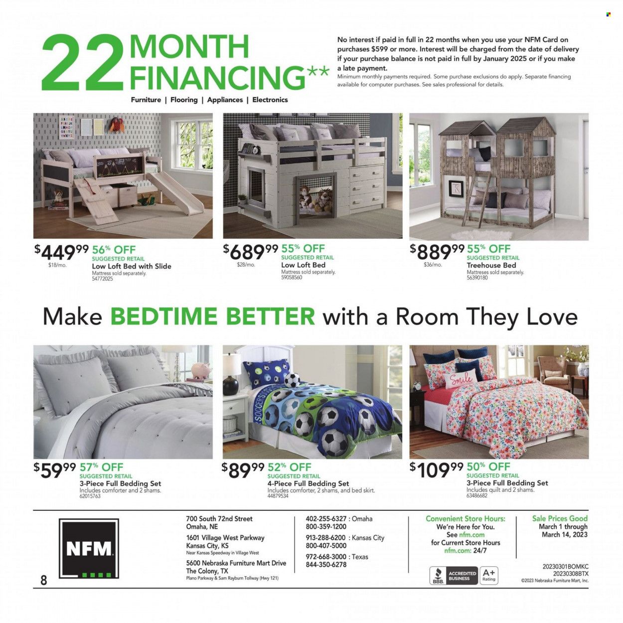 Nebraska Furniture Mart (IA, KS, NE, TX) Weekly Ad Flyer Specials March 1 to March 14, 2023