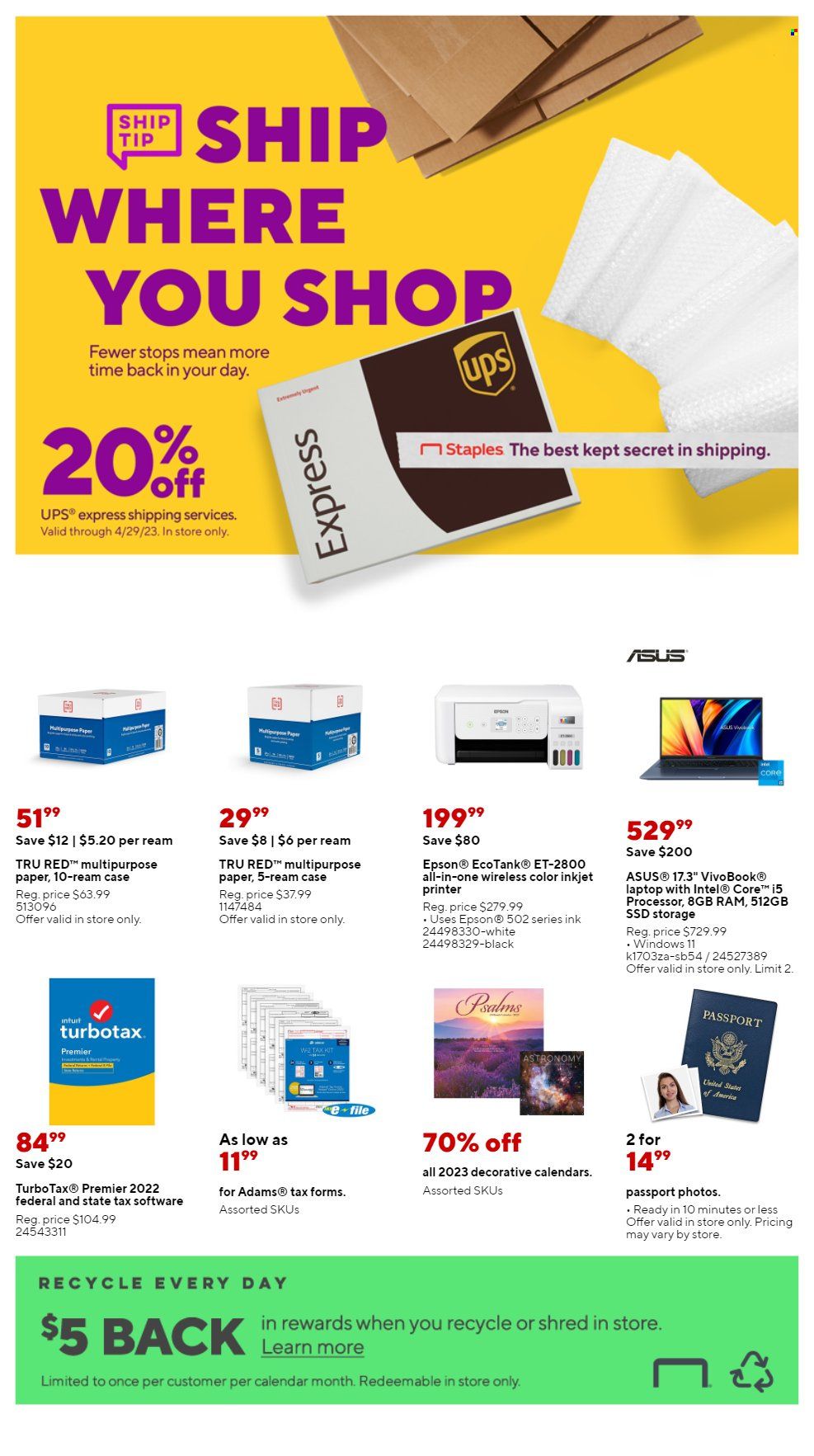 Staples Weekly Ad Flyer Specials March 12 to March 18, 2023