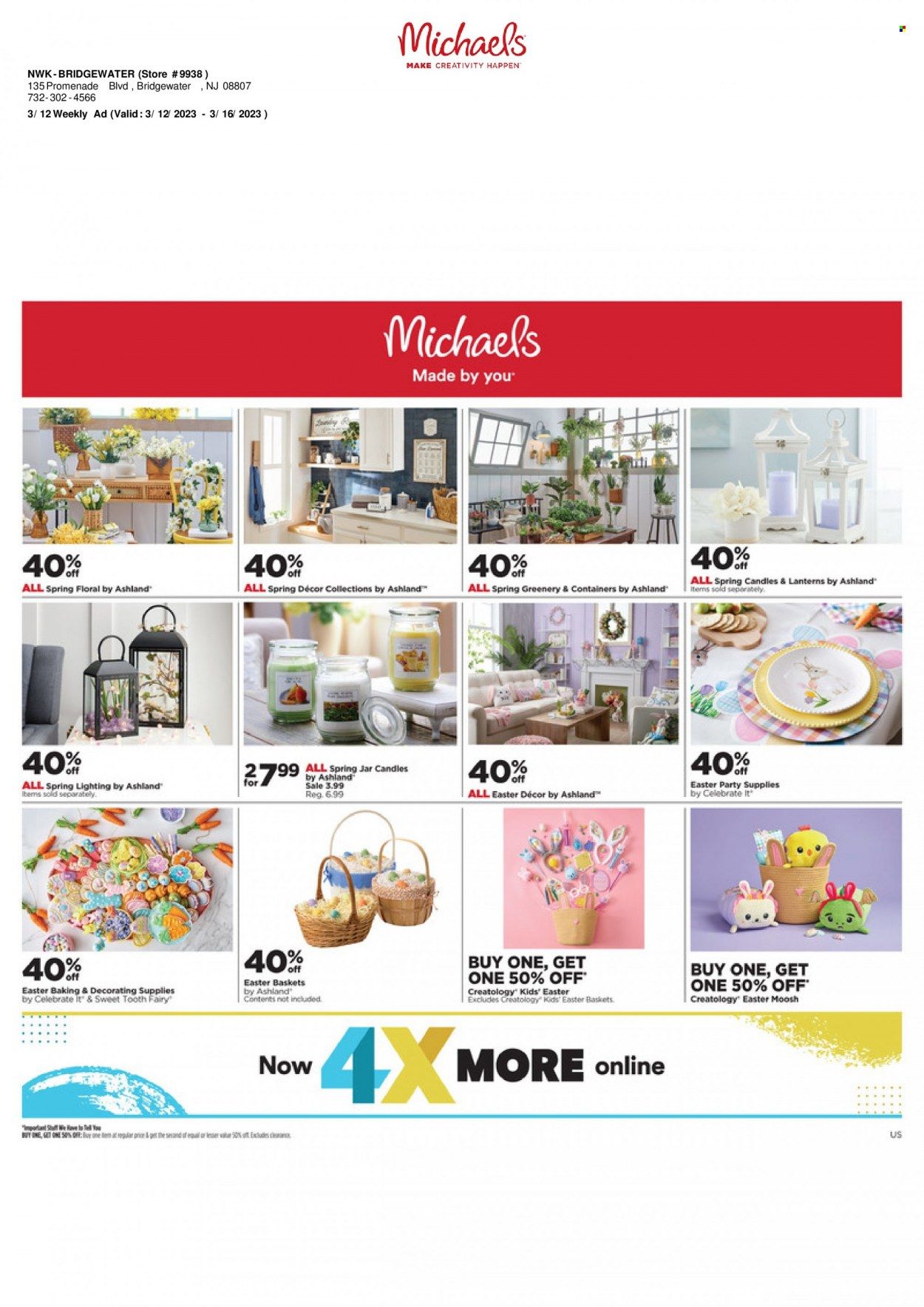 Michaels Weekly Ad Flyer Specials March 12 to March 16, 2023