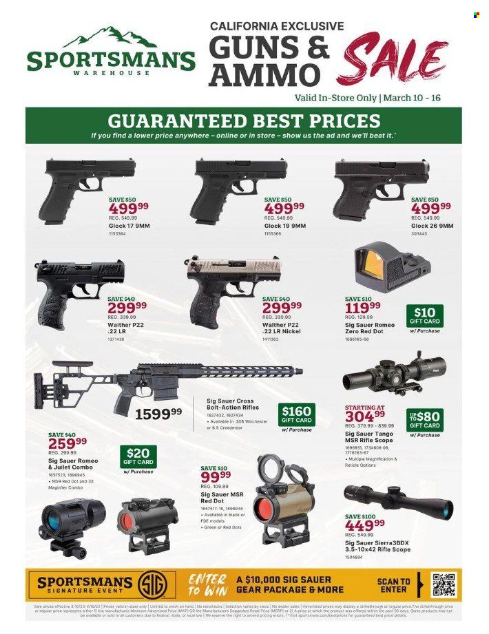 Sportsman's Warehouse Weekly Ad Flyer Specials March 10 to March 16, 2023