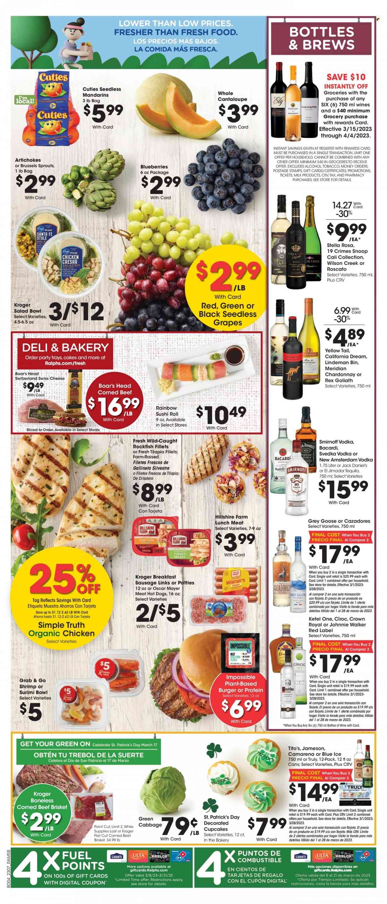 Ralphs (CA) Weekly Ad Flyer Specials March 15 to March 21, 2023