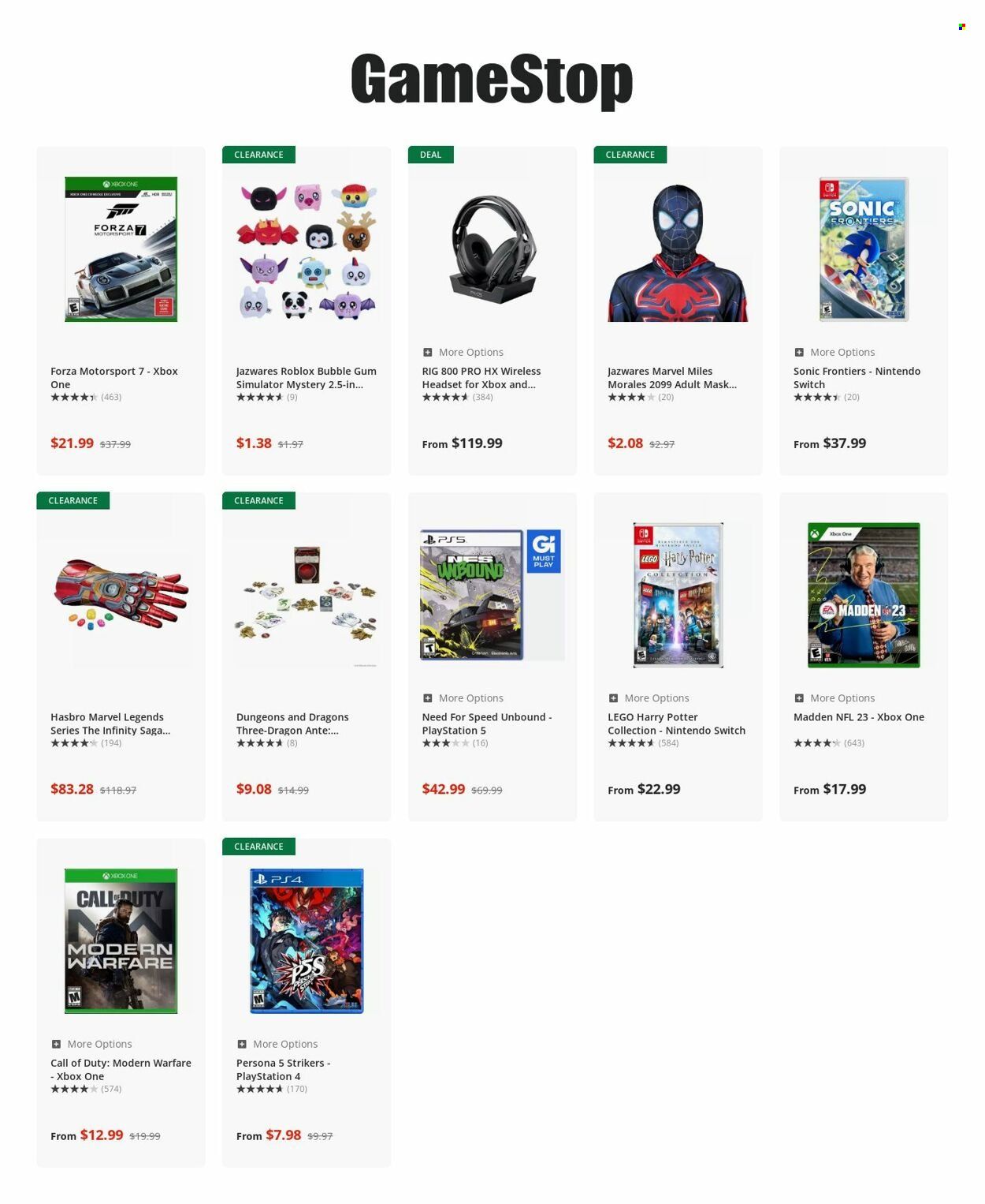 GameStop Weekly Ad Flyer Specials March 15 to March 21, 2023