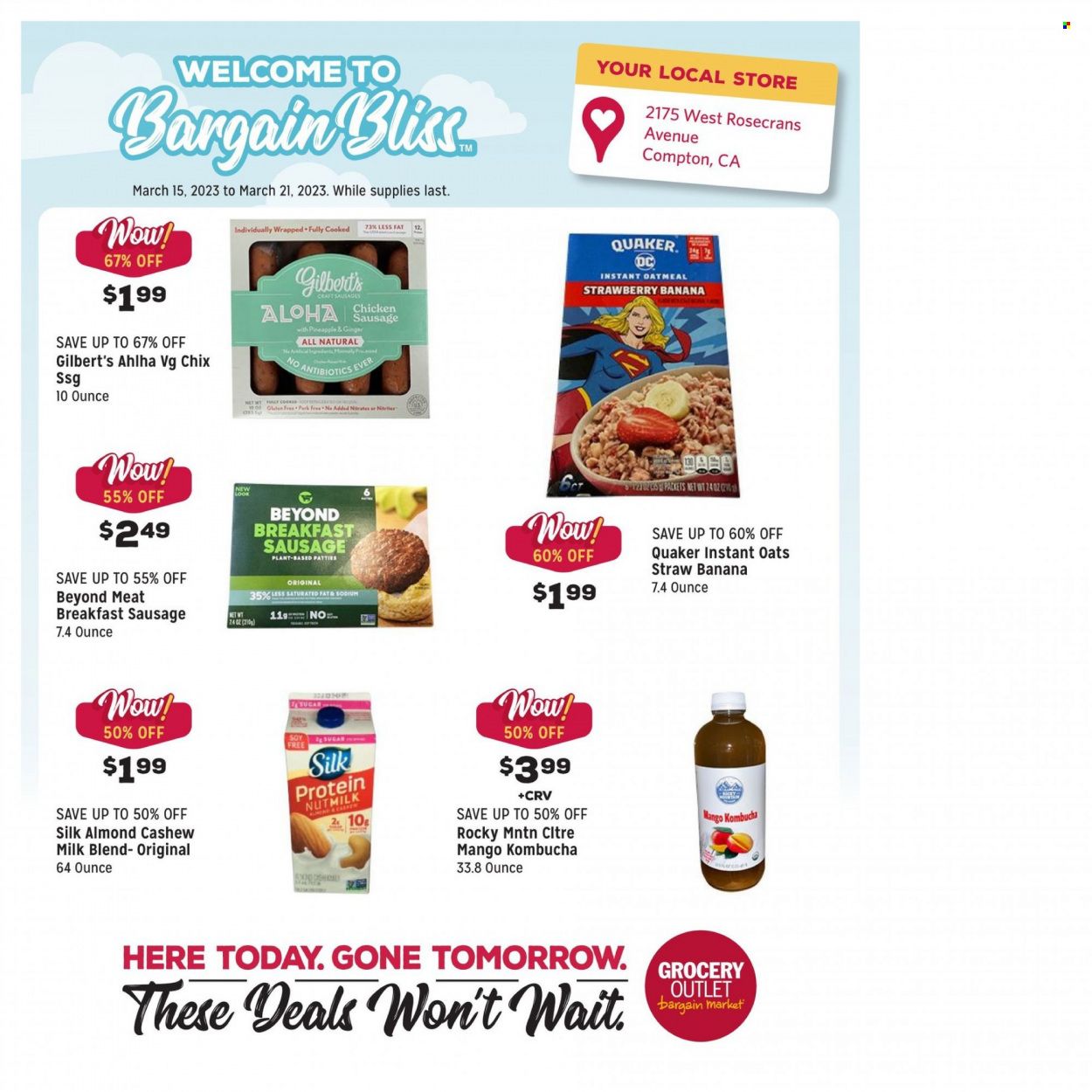 Grocery Outlet (CA, ID, OR, PA, WA) Weekly Ad Flyer Specials March 15 to March 21, 2023