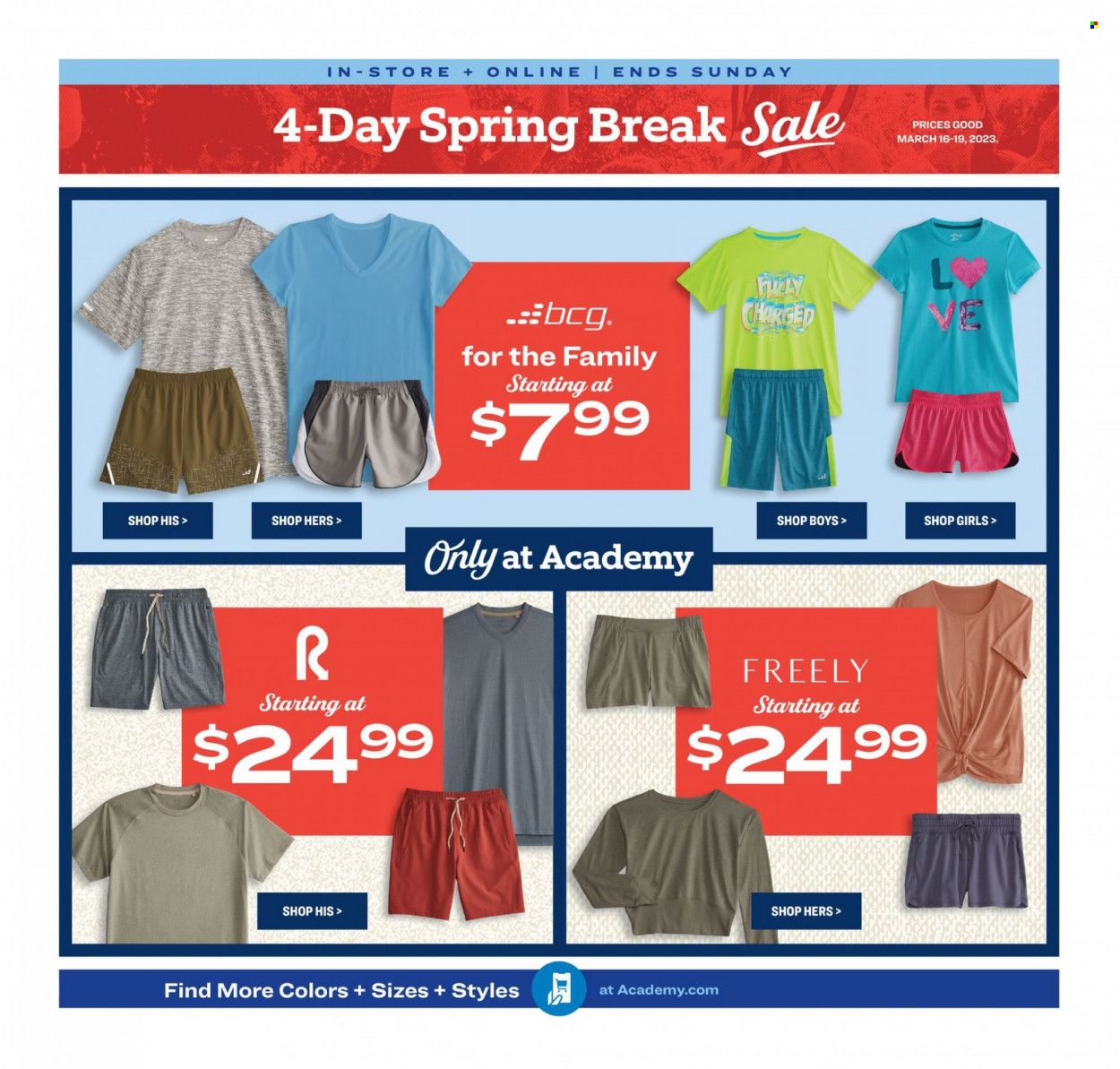 Academy Sports + Outdoors Weekly Ad Flyer Specials March 16 to March 19, 2023