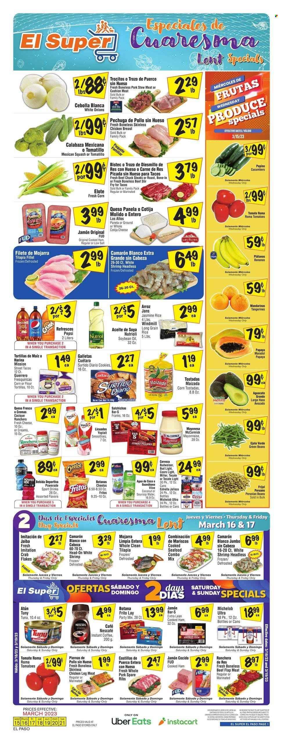 El Super (TX) Weekly Ad Flyer Specials March 15 to March 21, 2023