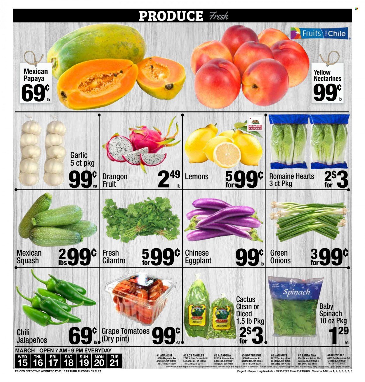 Super King Markets (CA) Weekly Ad Flyer Specials March 15 to March 21, 2023