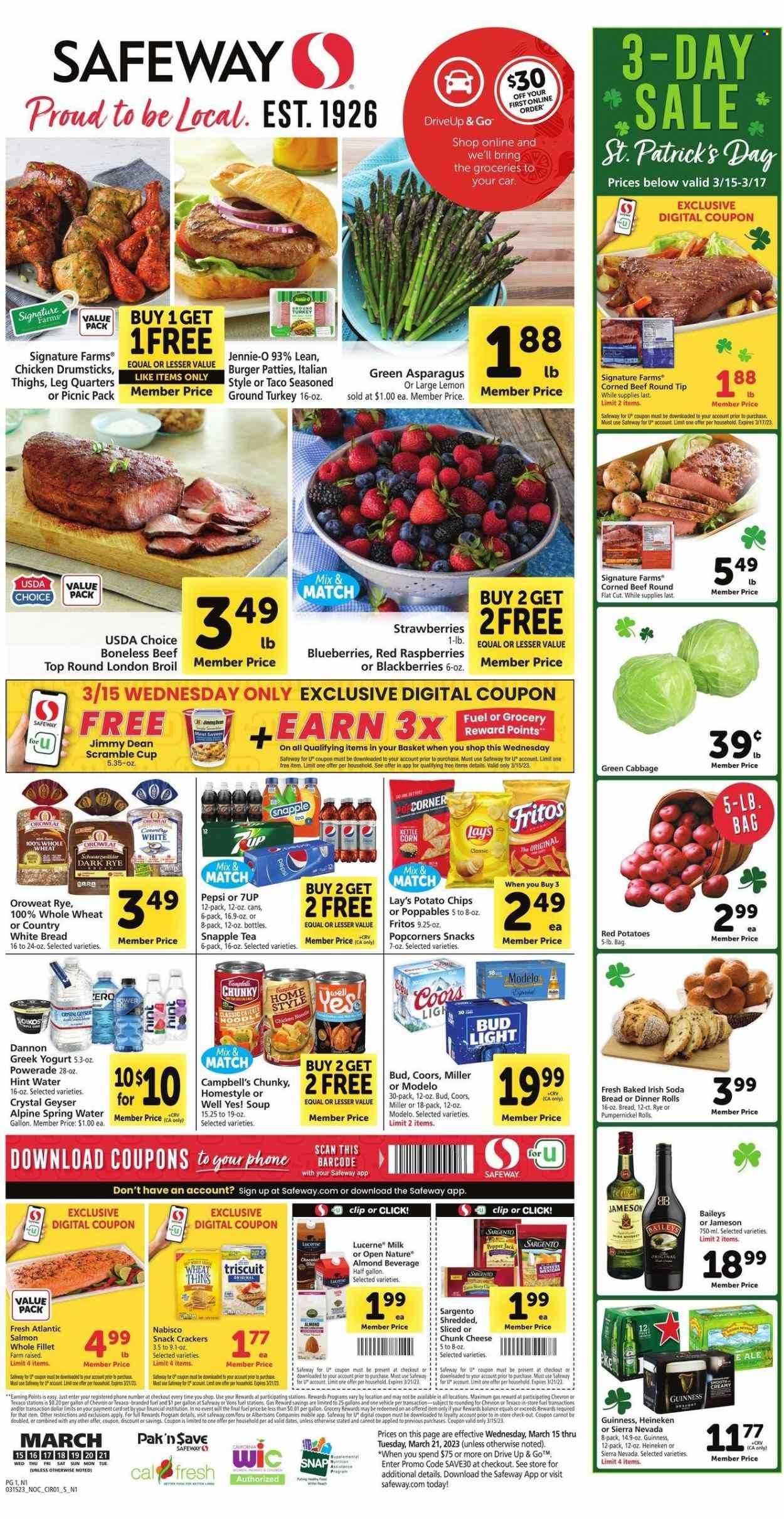 Safeway (CA) Weekly Ad Flyer Specials March 15 to March 21, 2023