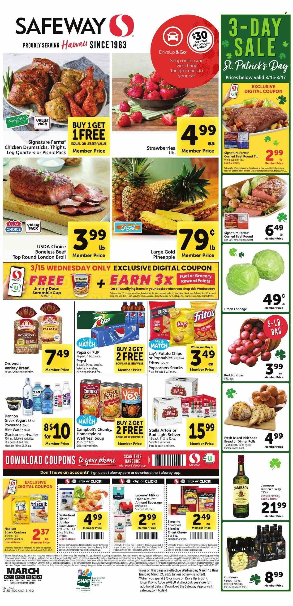 Safeway (HI) Weekly Ad Flyer Specials March 15 to March 21, 2023