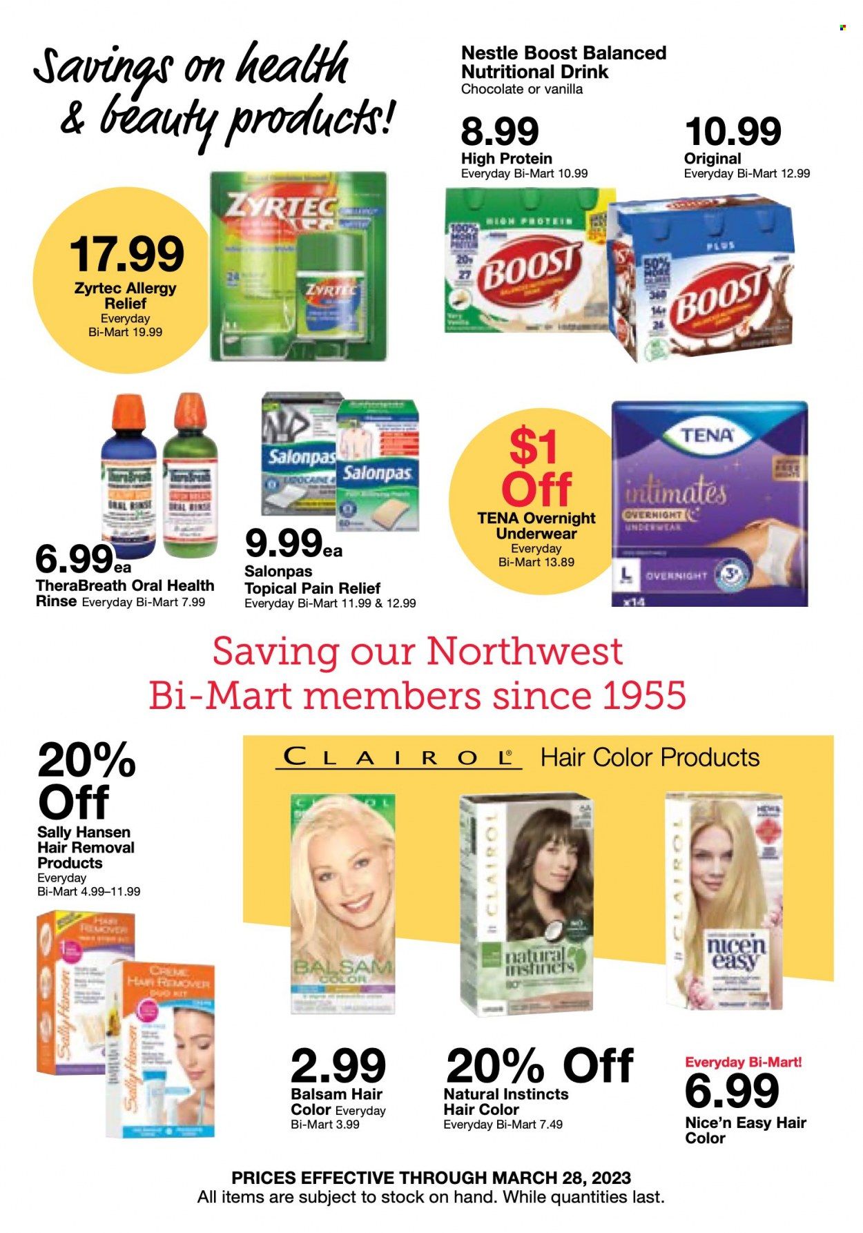 Bi-Mart (ID, OR, WA) Weekly Ad Flyer Specials March 15 to March 28, 2023