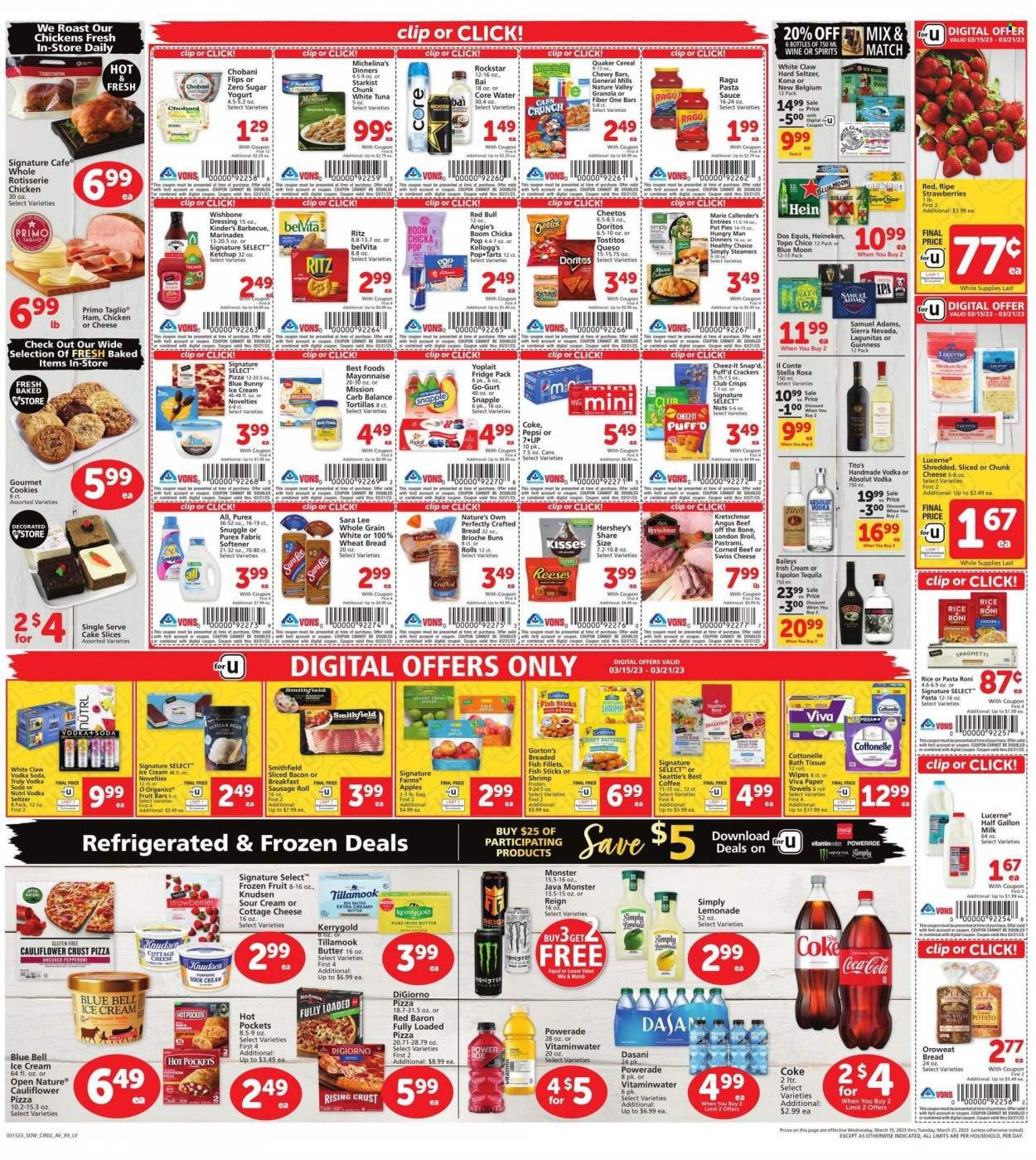 Vons (NV) Weekly Ad Flyer Specials March 15 to March 21, 2023