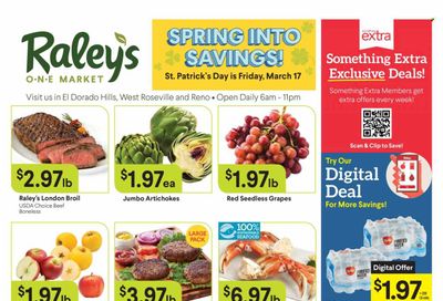 Raley's (CA, NV) Weekly Ad Flyer Specials March 15 to March 21, 2023