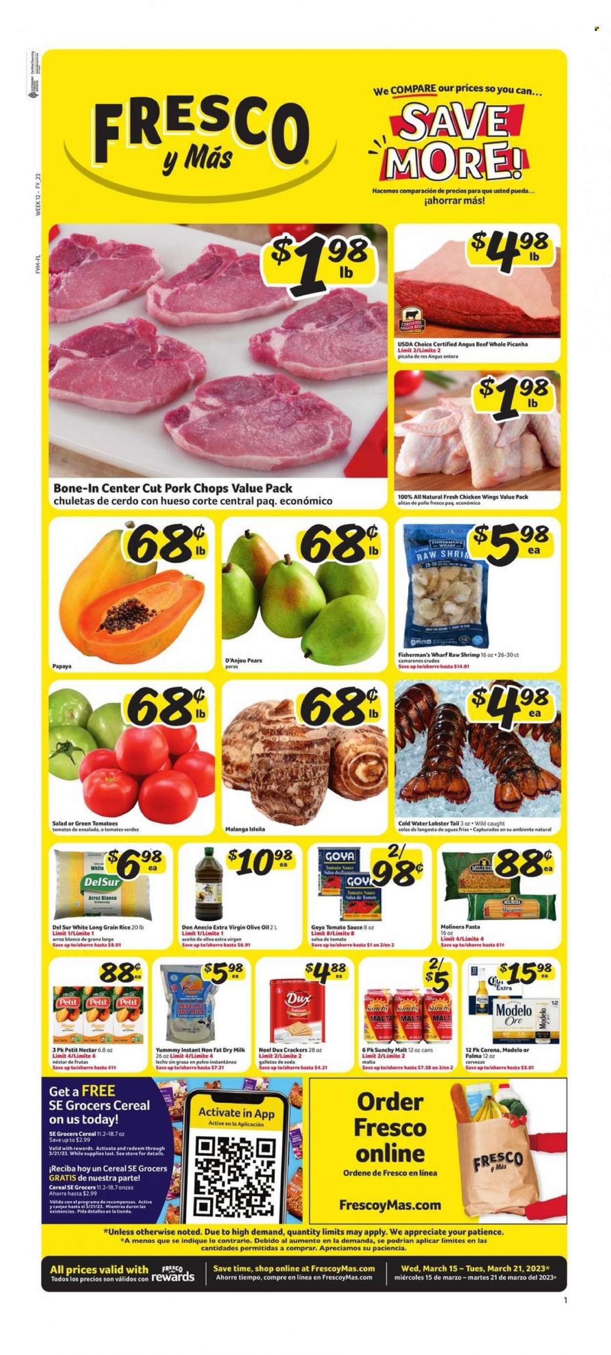 Fresco y Más (FL) Weekly Ad Flyer Specials March 15 to March 21, 2023