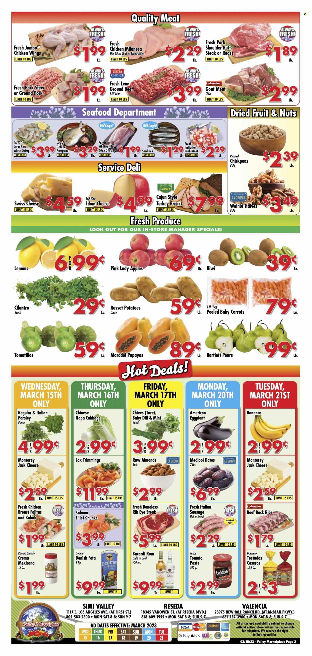 Valley Marketplace (CA) Weekly Ad Flyer Specials March 15 to March 21, 2023