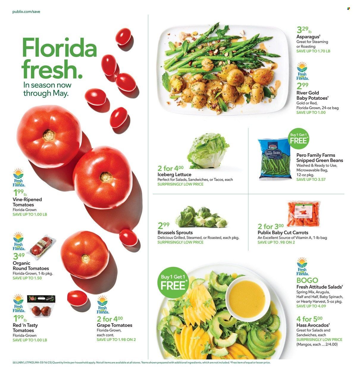 Publix (AL, FL, GA, NC, SC, TN) Weekly Ad Flyer Specials March 16 to March 22, 2023