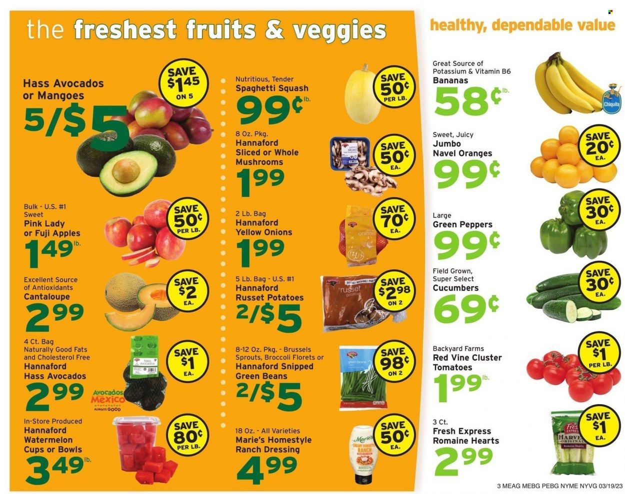 Hannaford (NY) Weekly Ad Flyer Specials March 19 to March 25, 2023