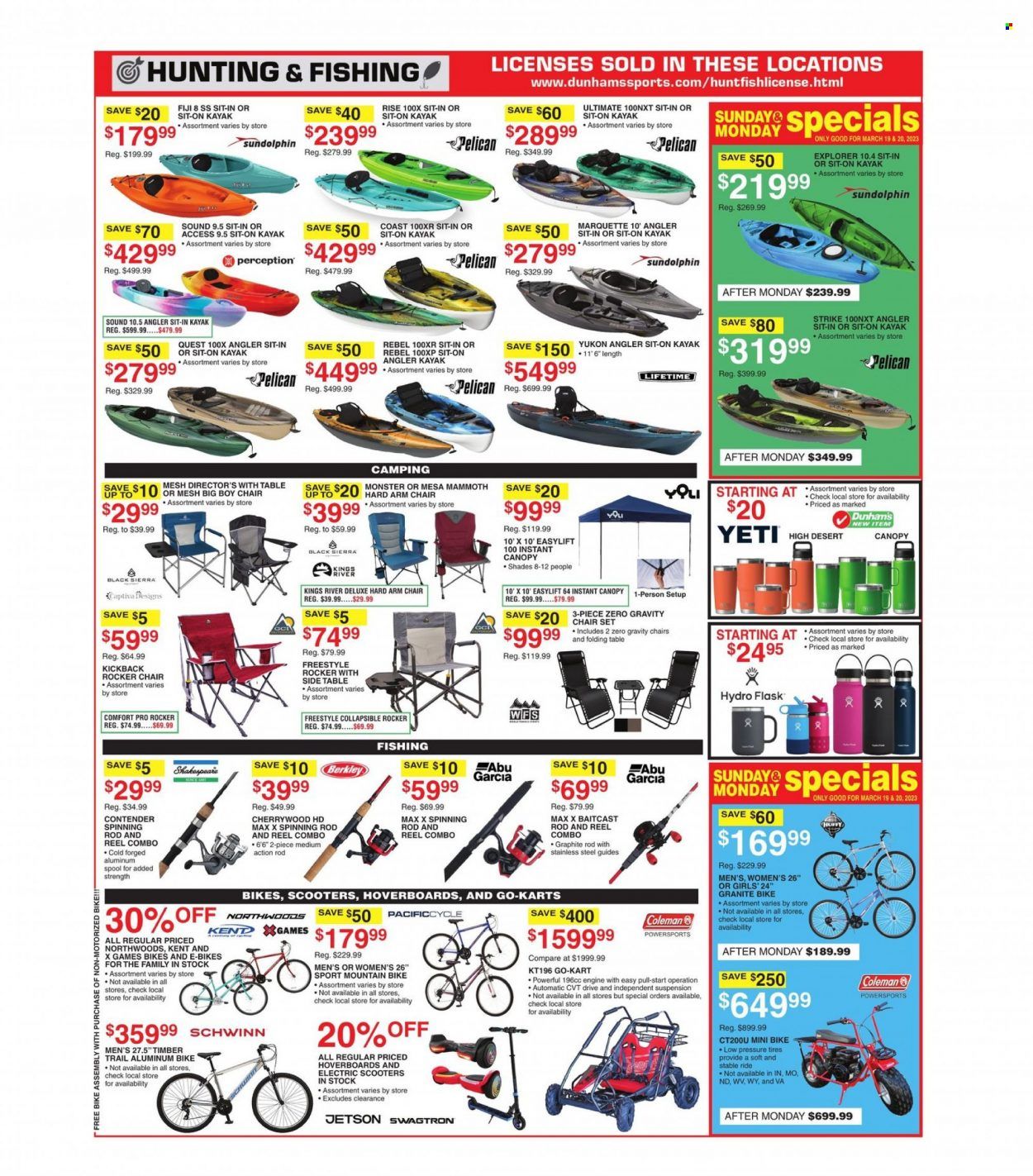 Dunham's Sports (MI, PA, WI) Weekly Ad Flyer Specials March 18 to March 23, 2023