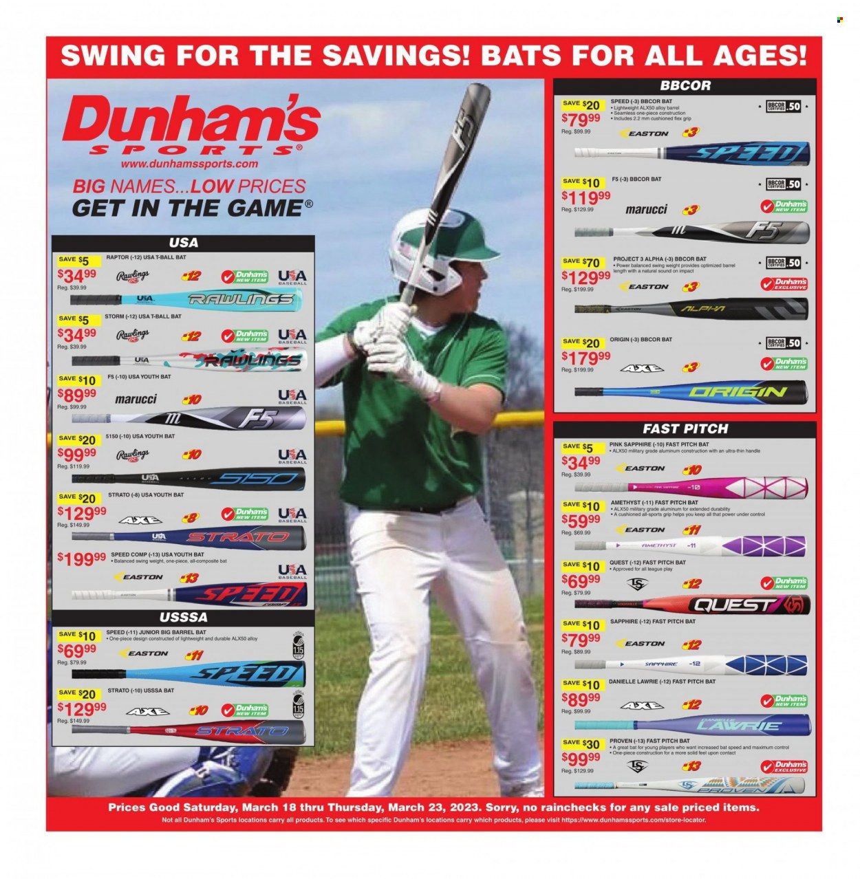 Dunham's Sports Weekly Ad Flyer Specials March 18 to March 23, 2023