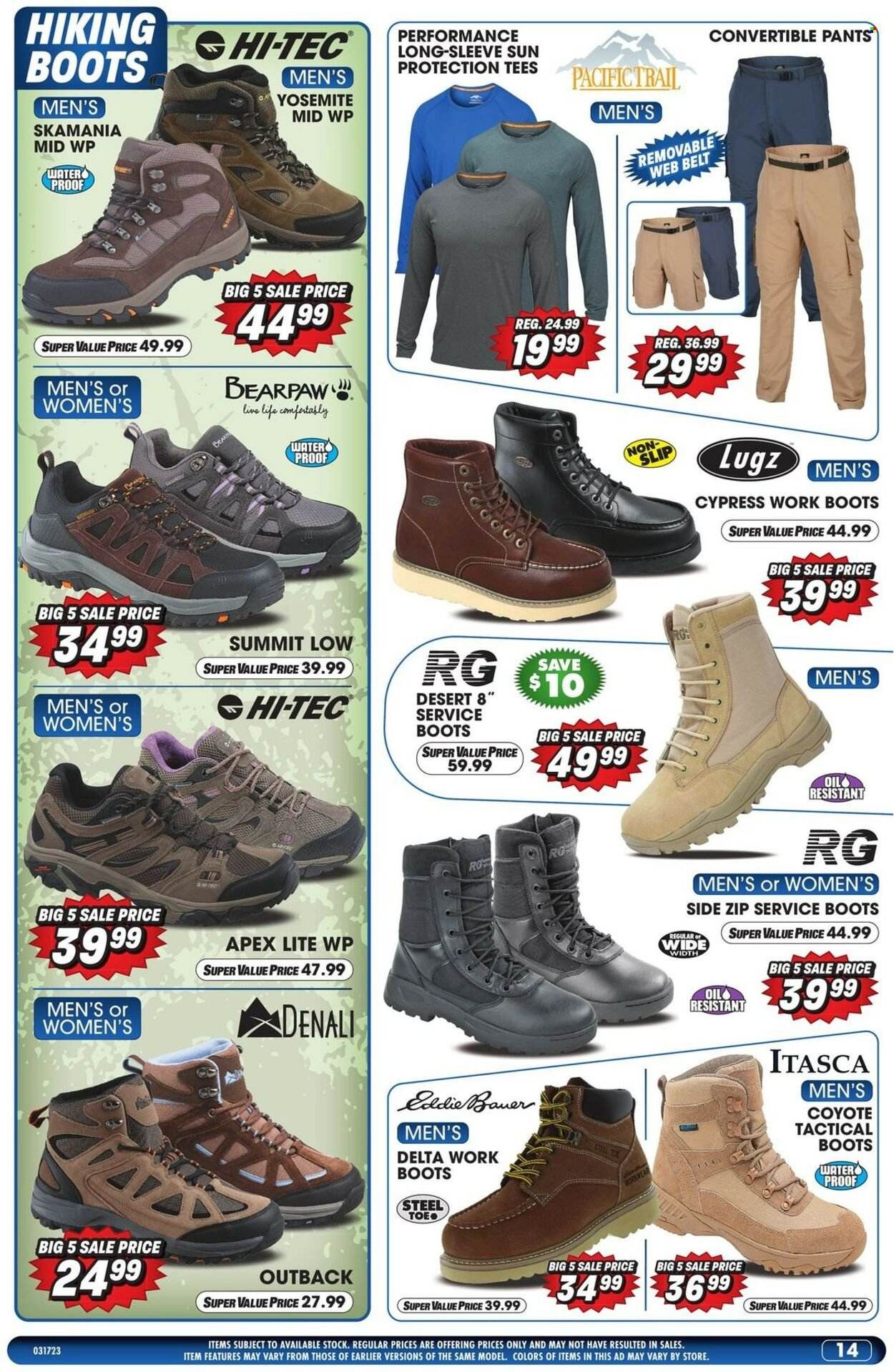 Big 5 (AZ, CA, CO, ID, NM, OR, UT, WA) Weekly Ad Flyer Specials March 17 to March 23, 2023