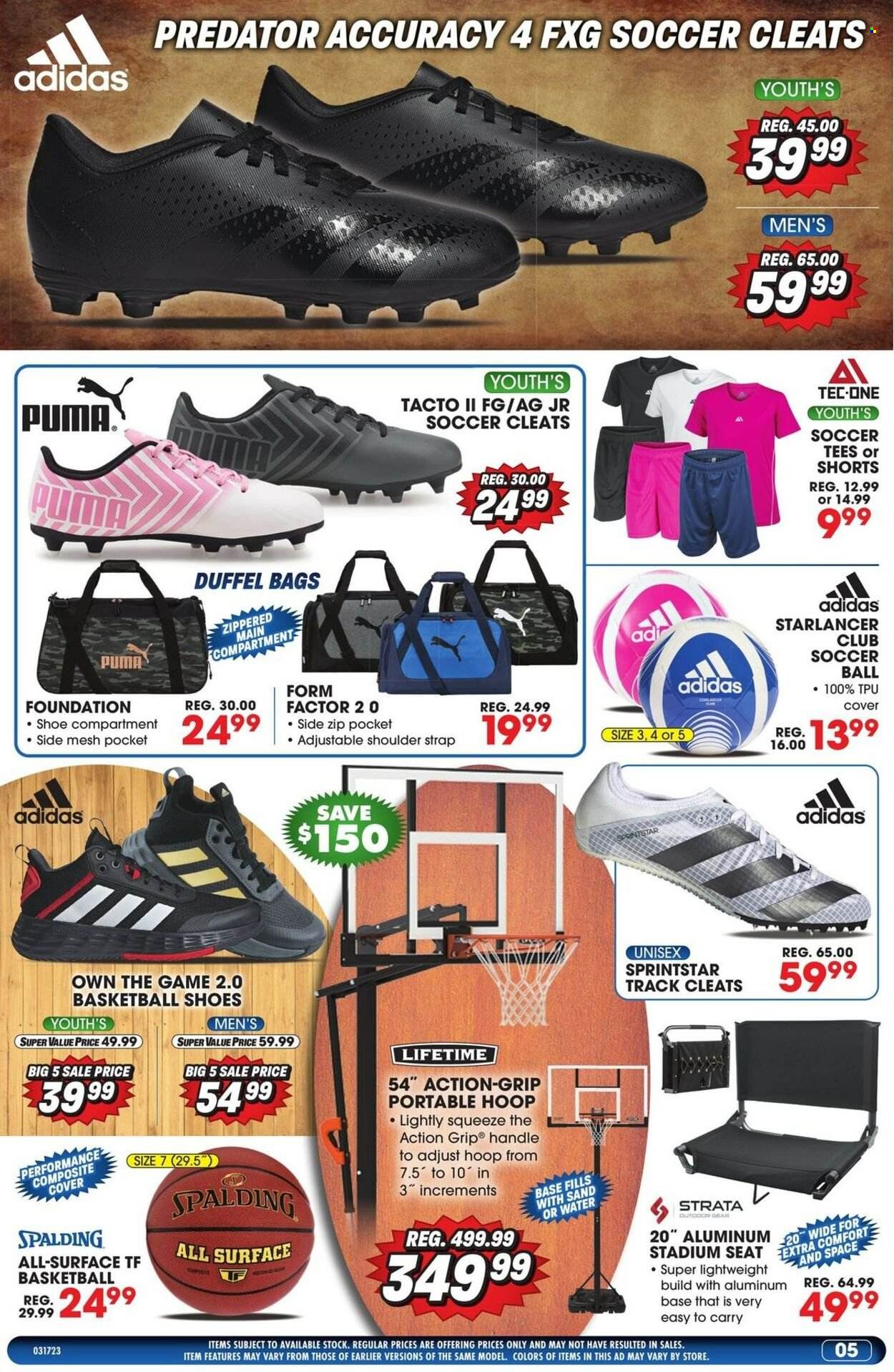 Big 5 (AZ, CA, CO, ID, NM, OR, UT, WA) Weekly Ad Flyer Specials March 17 to March 23, 2023