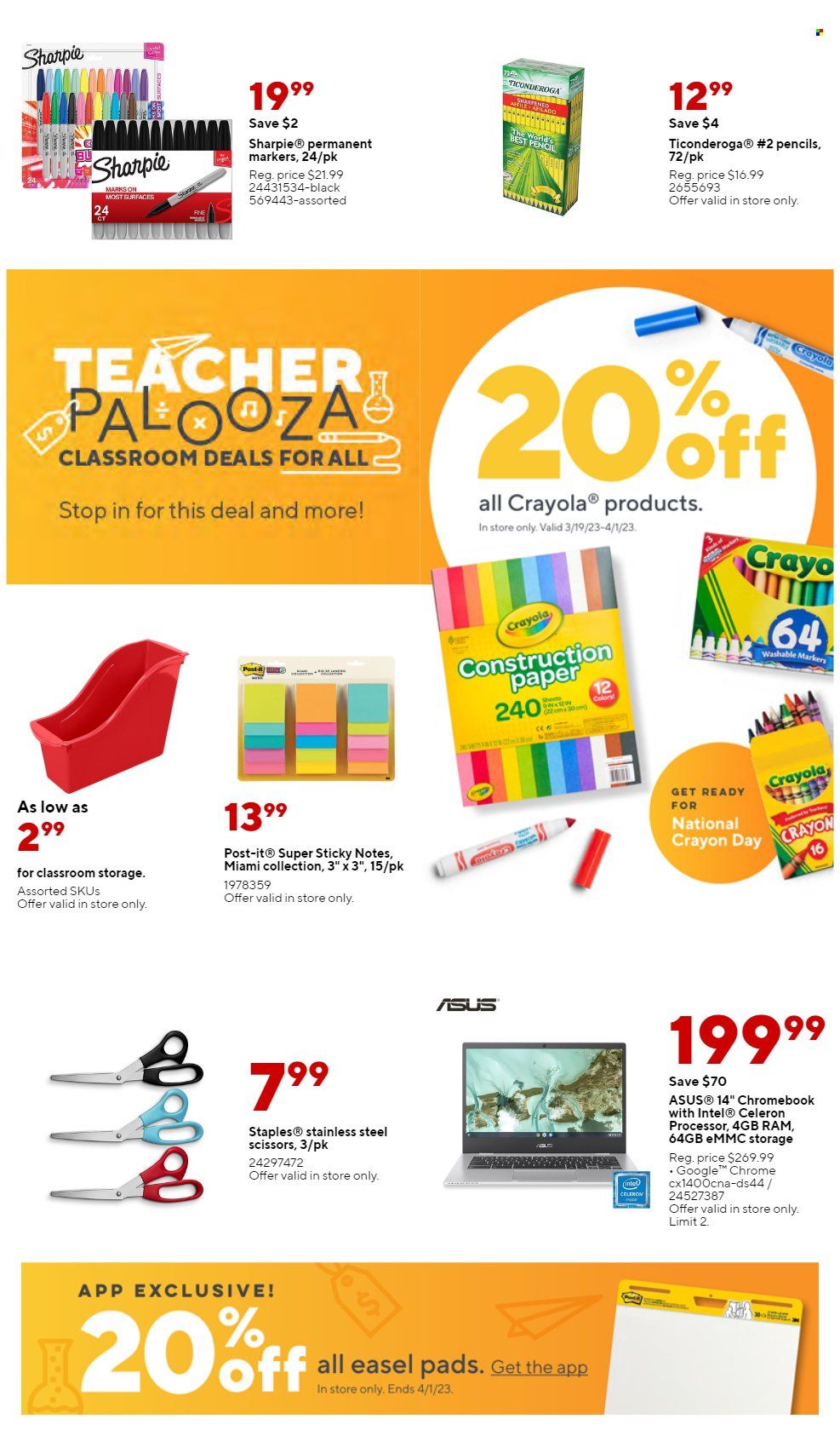 Staples Weekly Ad Flyer Specials March 19 to March 25, 2023