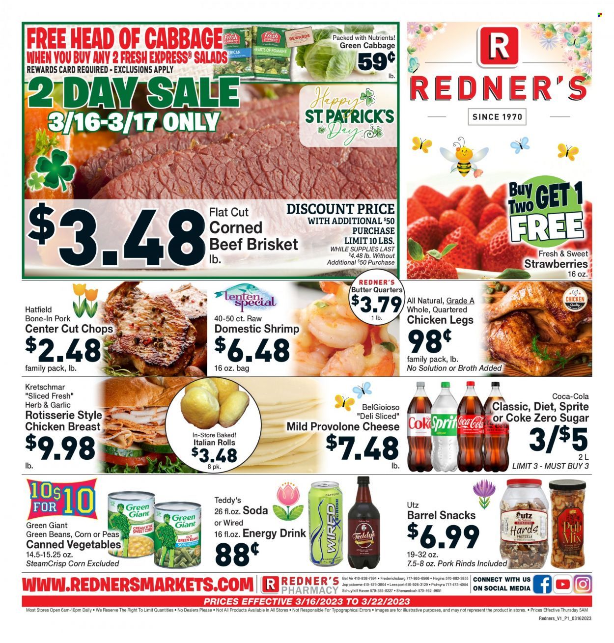 Redner's Markets (DE, MD, PA) Weekly Ad Flyer Specials March 16 to March 22, 2023
