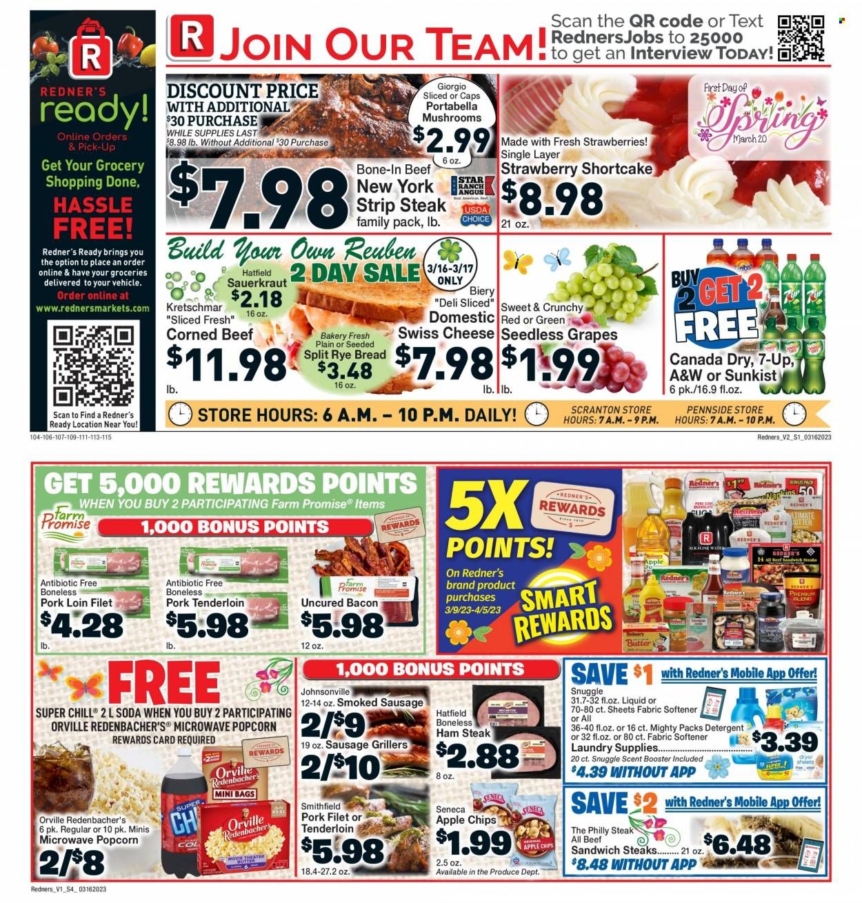 Redner's Markets (DE, MD, PA) Weekly Ad Flyer Specials March 16 to March 22, 2023