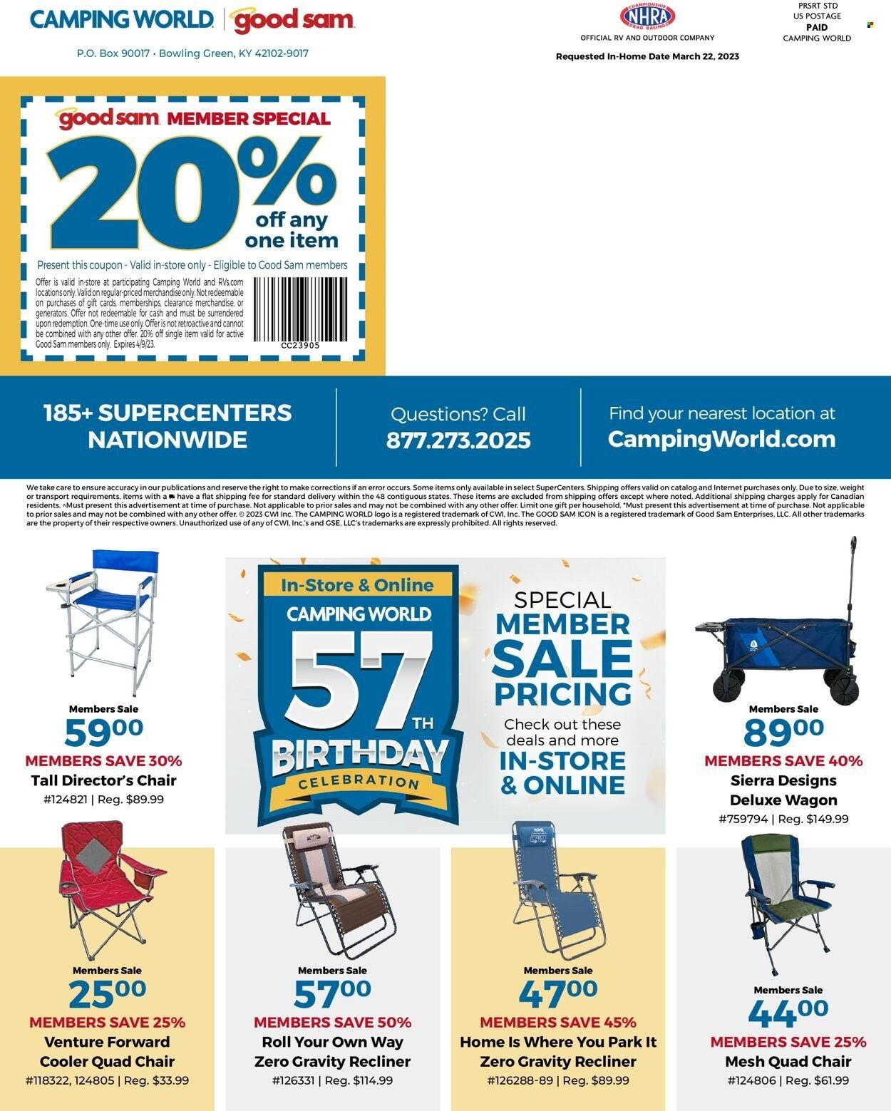 Camping World Weekly Ad Flyer Specials March 16 to April 9, 2023