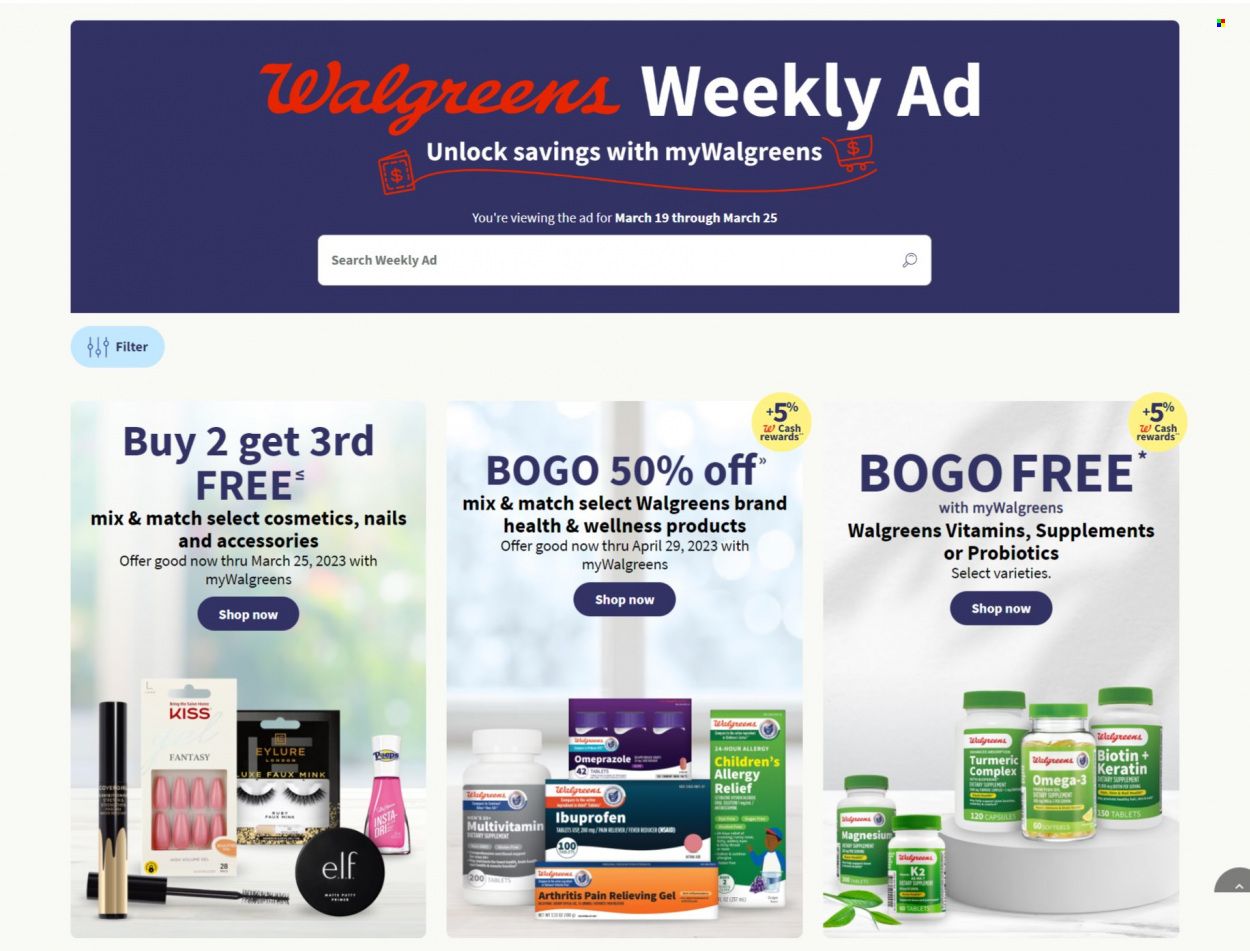 Walgreens Weekly Ad Flyer Specials March 19 to March 25, 2023