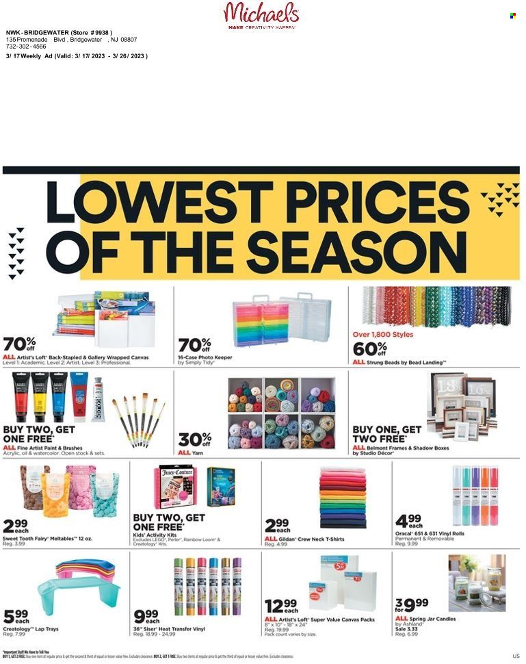 Michaels Weekly Ad Flyer Specials March 17 to March 26, 2023