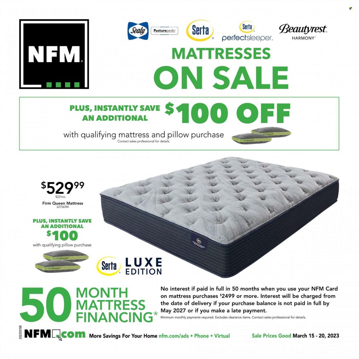 Nebraska Furniture Mart (IA, KS, NE, TX) Weekly Ad Flyer Specials March 15 to March 20, 2023