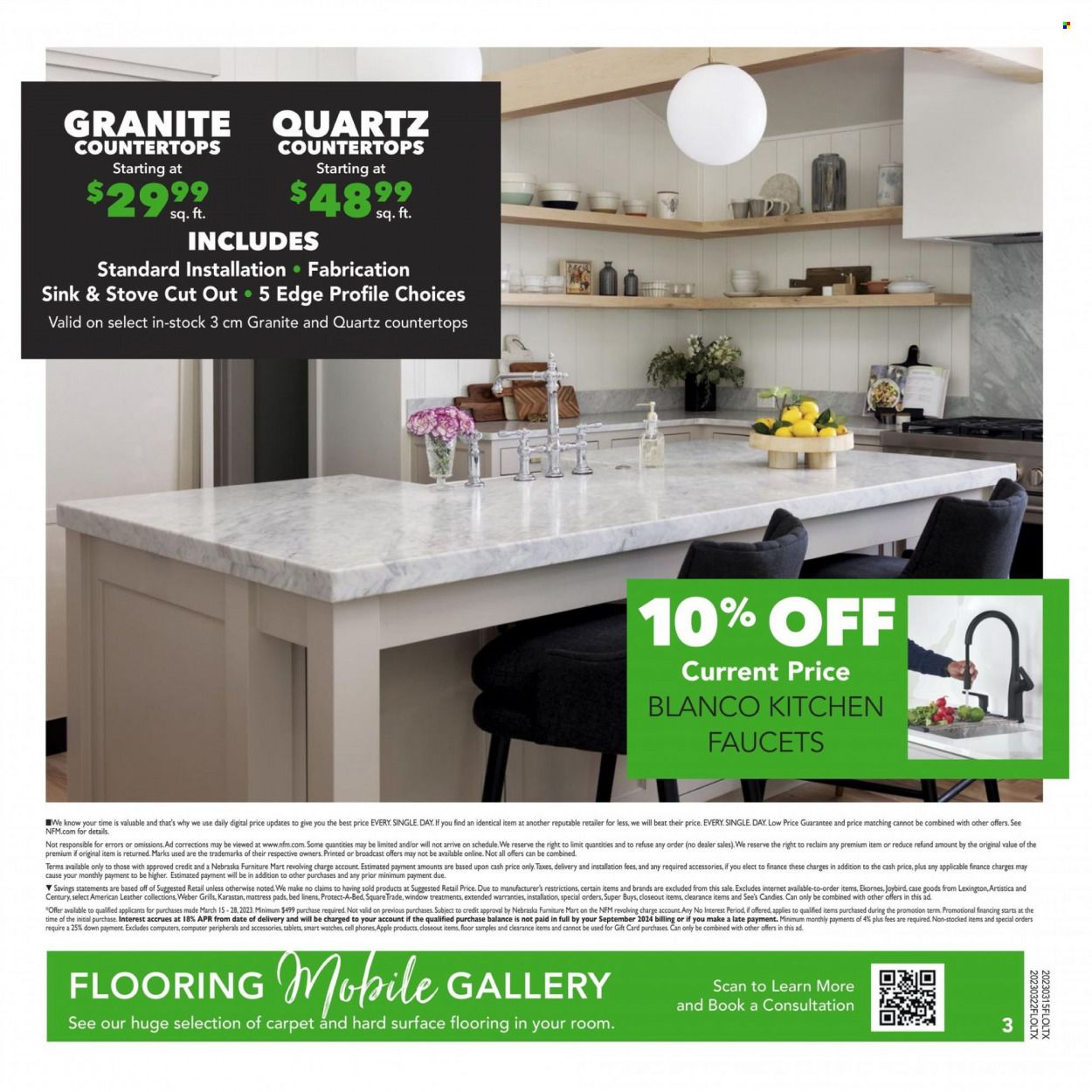Nebraska Furniture Mart (IA, KS, NE, TX) Weekly Ad Flyer Specials March 15 to March 28, 2023