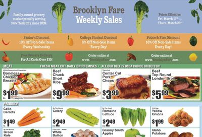 Brooklyn Fare (NY) Weekly Ad Flyer Specials March 17 to March 23, 2023