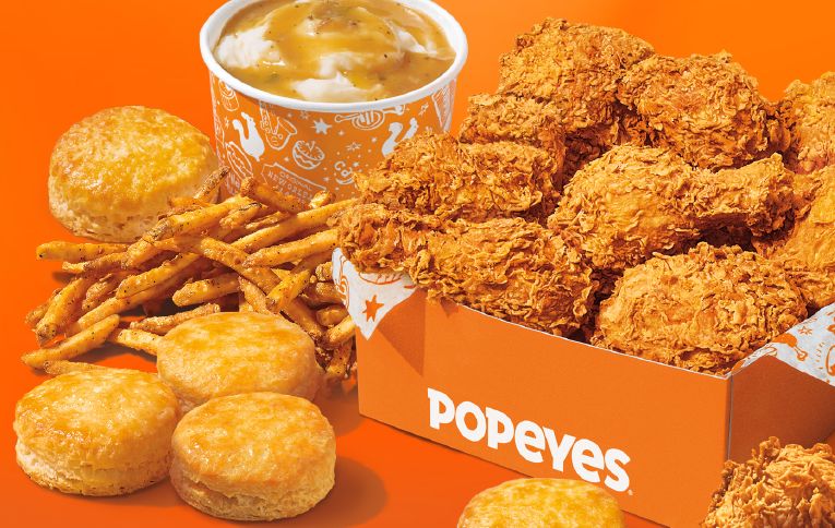 Enjoy a $24.99 Family Meal at Popeyes Chicken with Online or In-app Carryout Orders for a Limited Time Enjoy a $24.99 Family Meal at Popeyes Chicken with Online or In-app Carryout Orders for a Limited Time