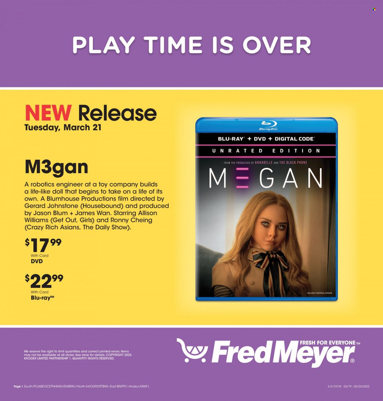 Fred Meyer (AK, ID, OR, WA) Weekly Ad Flyer Specials March 19 to March 24, 2023