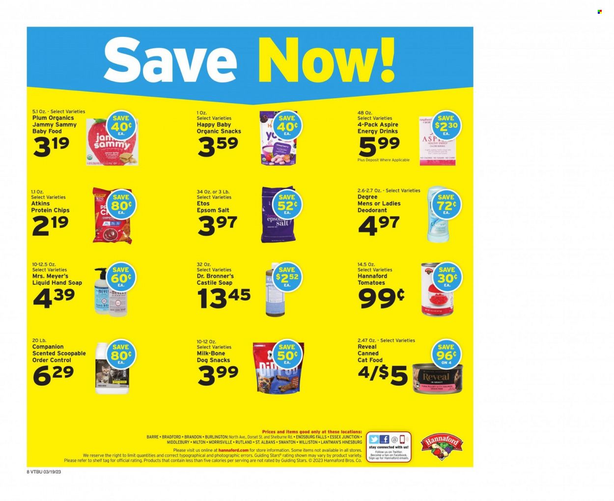 Hannaford (VT) Weekly Ad Flyer Specials March 19 to March 25, 2023