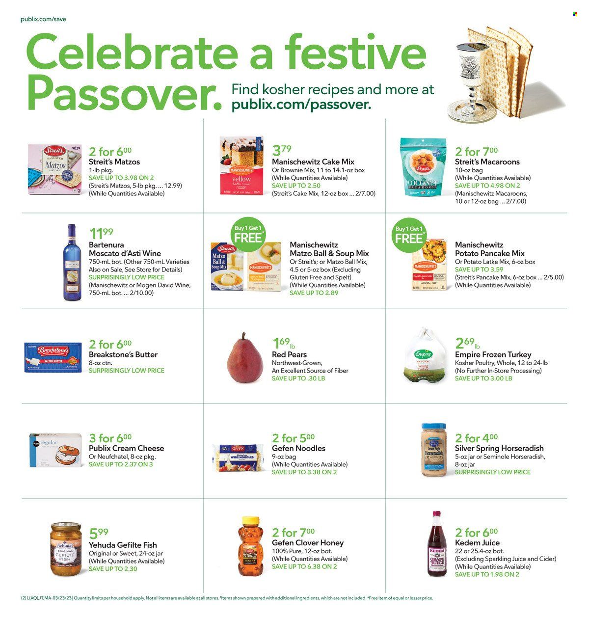 Publix (AL, FL, GA, NC, SC, TN) Weekly Ad Flyer Specials March 23 to March 29, 2023