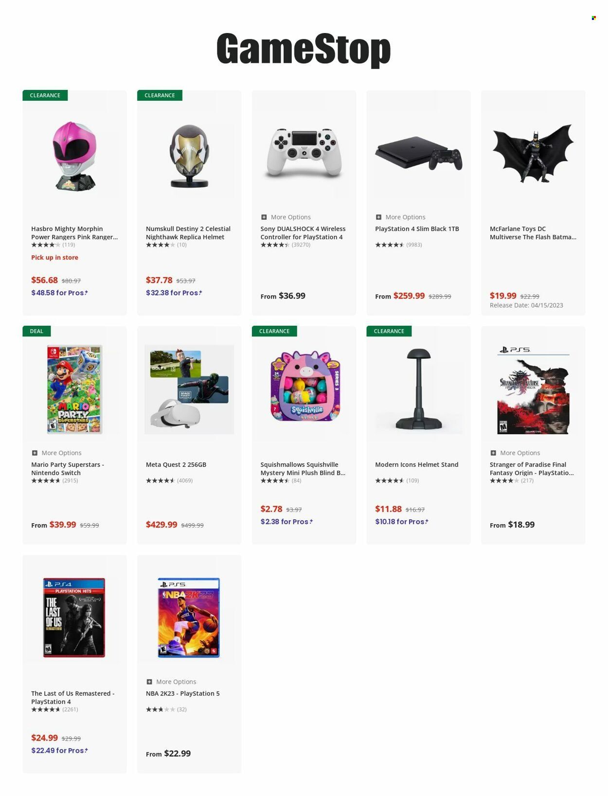 GameStop Weekly Ad Flyer Specials March 22 to March 28, 2023