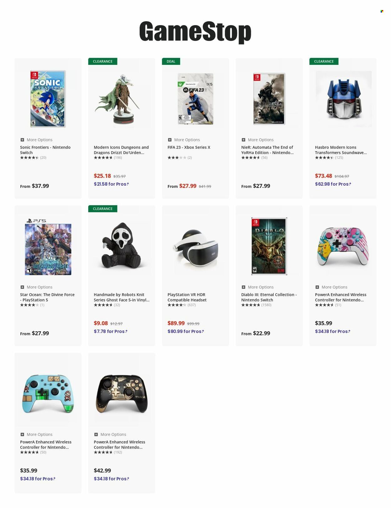 GameStop Weekly Ad Flyer Specials March 22 to March 28, 2023