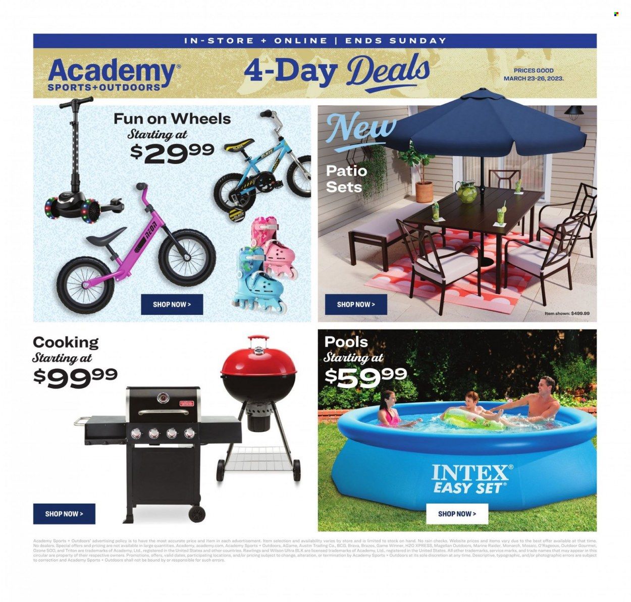 Academy Sports + Outdoors Weekly Ad Flyer Specials March 23 to March 26, 2023