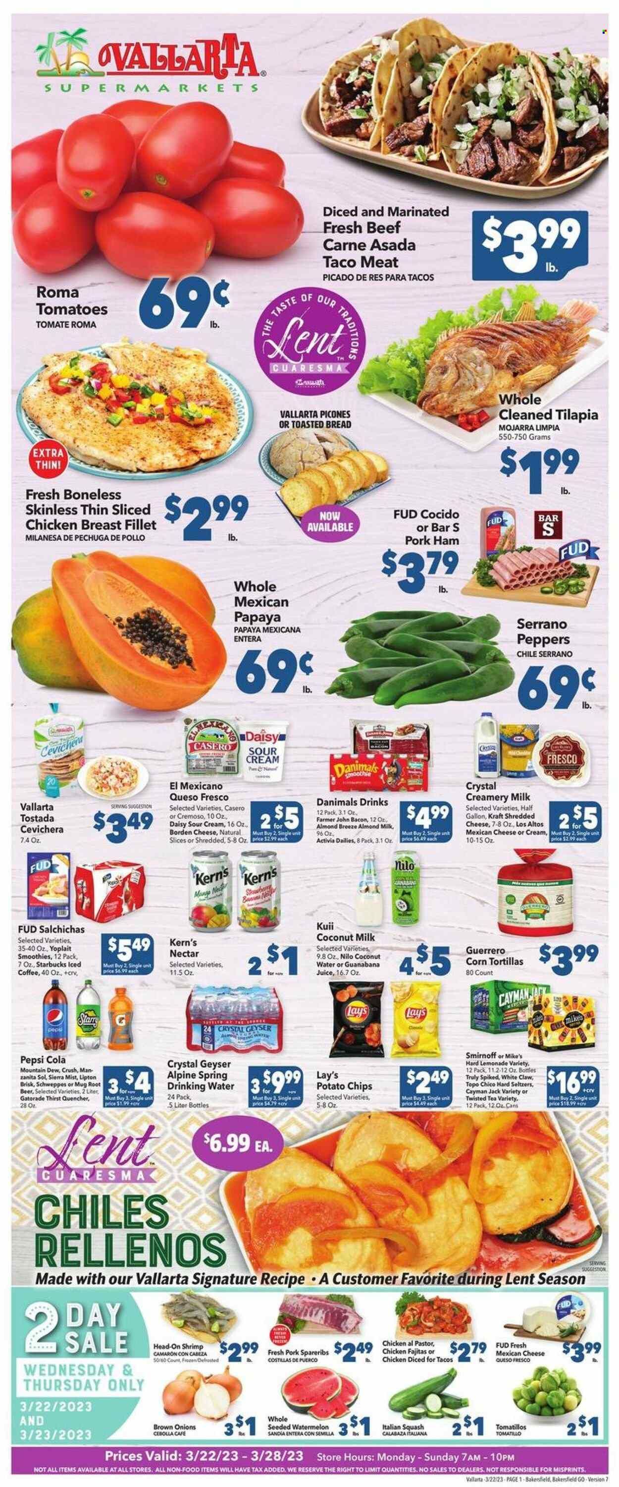 Vallarta (CA) Weekly Ad Flyer Specials March 22 to March 28, 2023